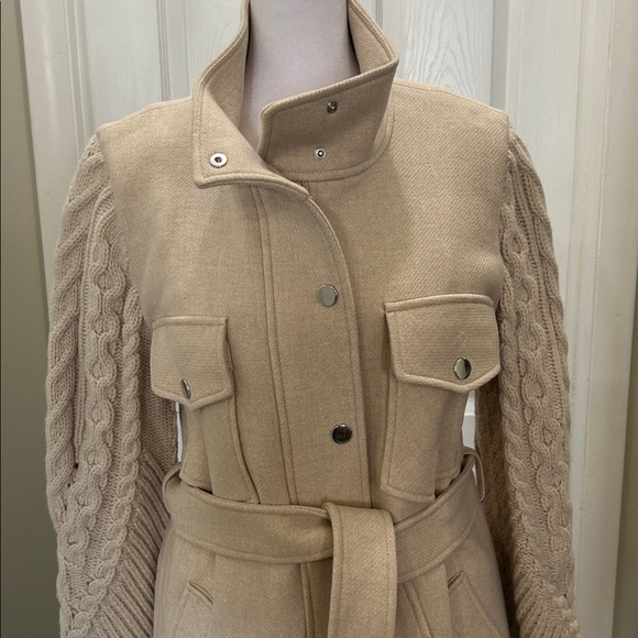 Veronica Beard Jett belted jacket Coat M NICE!!! - Picture 4 of 13